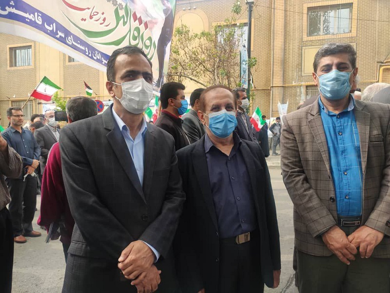 حضور مدیریت و کارکنان هواشناسی استان کردستان در راهپیمایی روز قدس